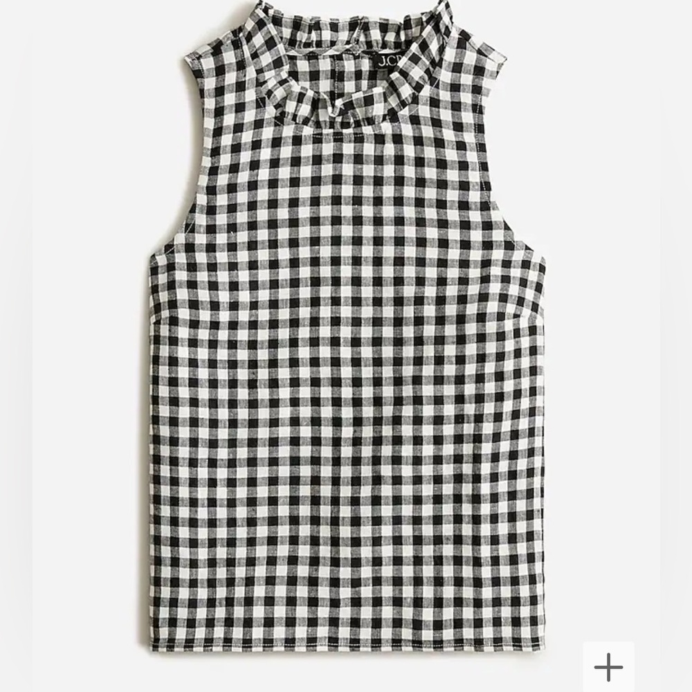 J. Crew Fleur Linen Top Size L